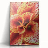 Mid-century modernist floral art in silver acrylic frame, using soft pastel hues, ideal for nursery wall decor.