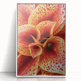 Art Deco poster featuring close-up floral designs in soft pastel colors, framed in white acrylic, ideal for nursery wall art.