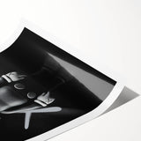 Modern Pop Art Wall Art - Black & White KAWS Inspired Canvas Print