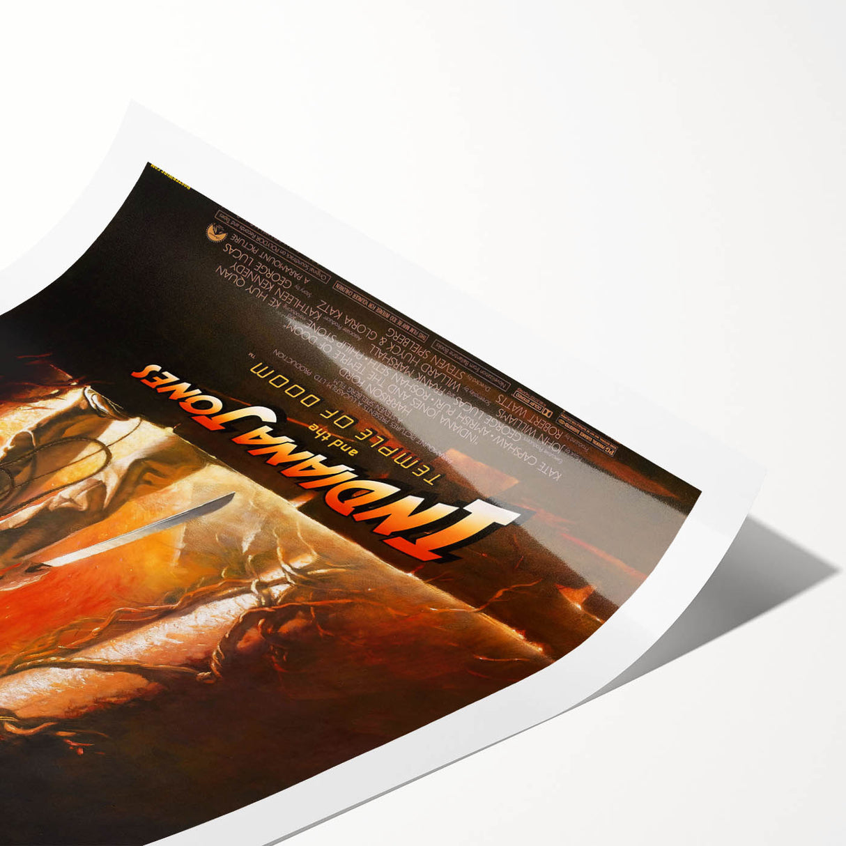 Retro Indiana Jones Temple of Doom Poster Art - Vintage Adventure Prints
