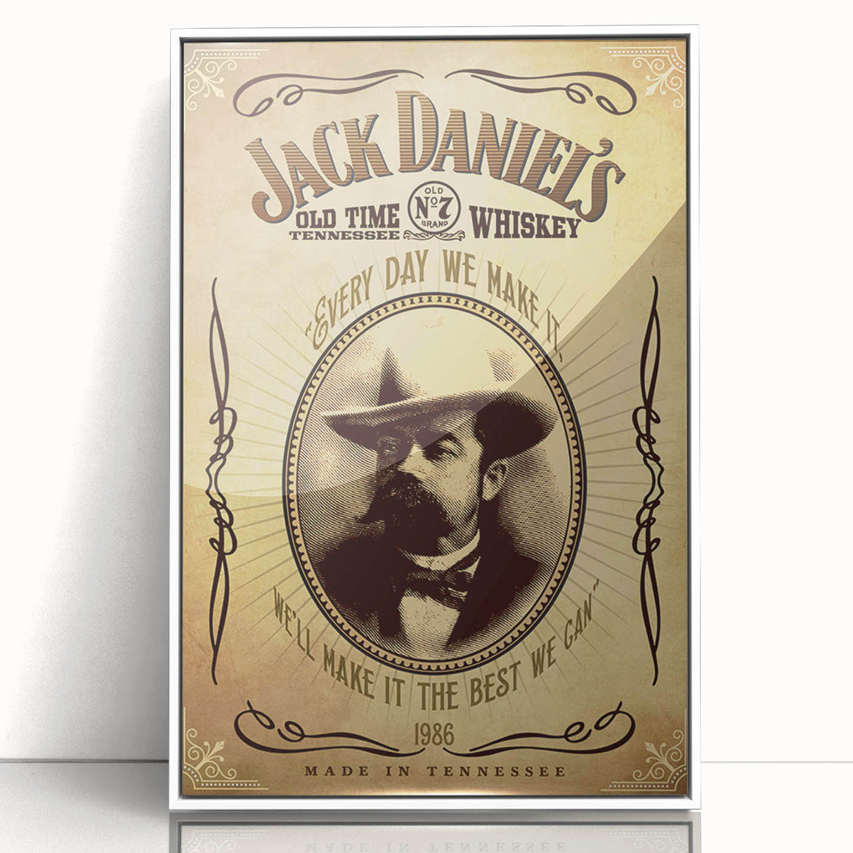 Retro Jack Daniel's Vintage Print – Classic Whiskey Wall Art