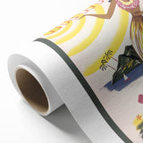 Retro Hawaii Travel Poster – Vintage Hula Girl Art