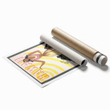 Retro Hawaii Travel Poster – Vintage Hula Girl Art