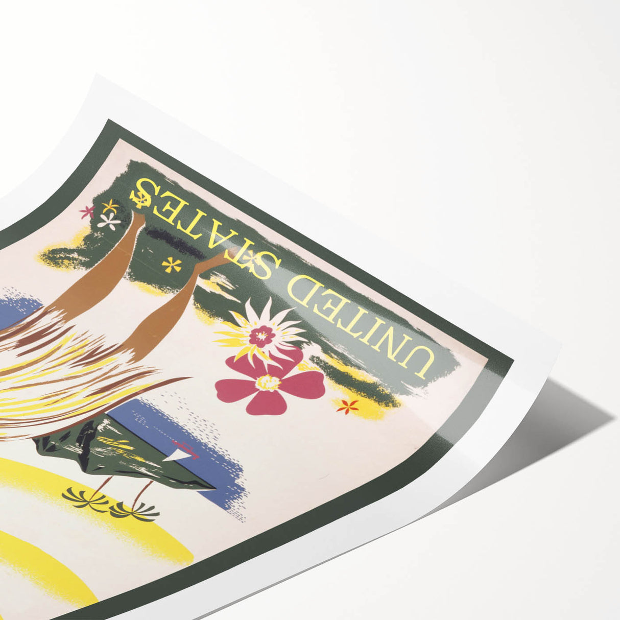 Retro Hawaii Travel Poster – Vintage Hula Girl Art