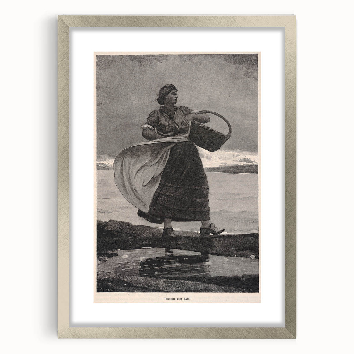 Classic Realism Print | Inside the Bar - Timeless Coastal Scene
