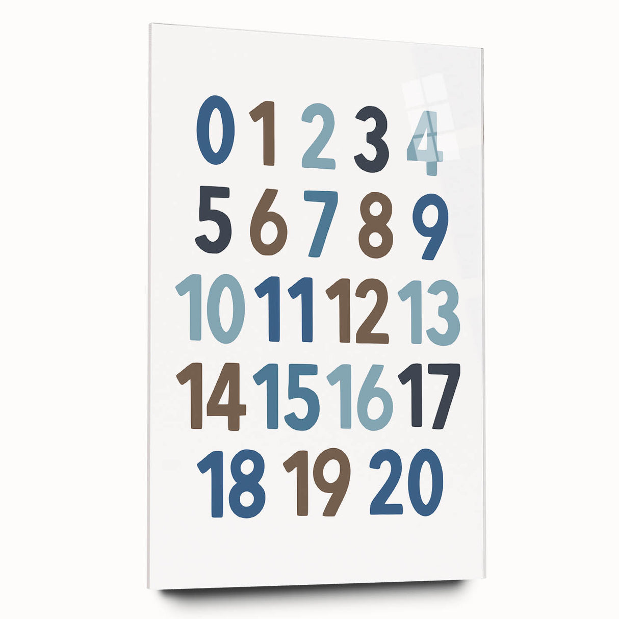 Counting Numbers Wall Art - Boys Room Wall Art Kids Wall Art Prints