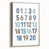 Counting Numbers Wall Art - Boys Room Wall Art Kids Wall Art Prints