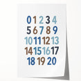 Counting Numbers Wall Art - Boys Room Wall Art Kids Wall Art Prints