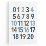 Counting Numbers Wall Art - Boys Room Wall Art Kids Wall Art Prints