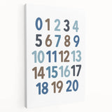 Counting Numbers Wall Art - Boys Room Wall Art Kids Wall Art Prints