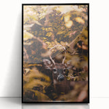Large abstract wall art featuring autumnal hues on a framed acrylic, ideal for modern living room decor.