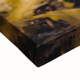 Large art of a black and white landscape painting on stretched canvas, suitable for bedroom wall decor.