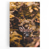 Black and white large art canvas depicting an abstract fall scene, suitable for kitchen wall decor.