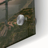 Large abstract wall art in pastel shades on acrylic glass, featuring mid-century modernist style.