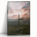 Mid-century modernist art featuring abstract spring motifs in pastel colors.