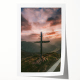 Extra large rolled canvas print featuring a vibrant floral design, ideal for art wall dining room.