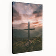 Spring-themed abstract canvas art in soft green and yellow, ideal for kitchen wall decor.
