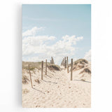 Large black and white stretched canvas featuring a minimalist summer design, ideal for kitchen wall art.