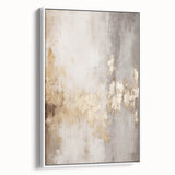 Vintage poster art of a winter scene on framed canvas, featuring muted blue and white tones, ideal for living room decor.