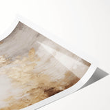 Extra large wall art featuring line art flowers in monochrome, printed on rolled canvas.