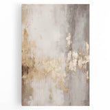 Large black and white abstract winter scene on stretched canvas, ideal for kitchen wall art.