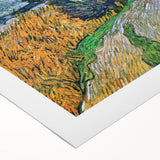 Art deco poster featuring a geometric pattern in muted gold and navy, printed on rolled canvas.