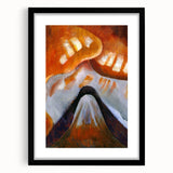 Abstract Modern Art - Minimalist Mountain Design Wall Decor