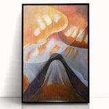 Abstract Modern Art - Minimalist Mountain Design Wall Decor