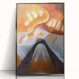 Abstract Modern Art - Minimalist Mountain Design Wall Decor