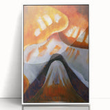 Abstract Modern Art - Minimalist Mountain Design Wall Decor