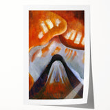 Abstract Modern Art - Minimalist Mountain Design Wall Decor
