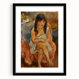 Modern Wall Art - Abstract Seated Figure for Minimalist Decor