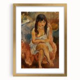 Modern Wall Art - Abstract Seated Figure for Minimalist Decor