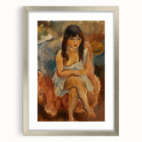 Modern Wall Art - Abstract Seated Figure for Minimalist Decor