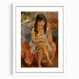 Modern Wall Art - Abstract Seated Figure for Minimalist Decor