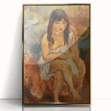 Modern Wall Art - Abstract Seated Figure for Minimalist Decor