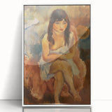 Modern Wall Art - Abstract Seated Figure for Minimalist Decor