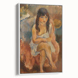 Modern Wall Art - Abstract Seated Figure for Minimalist Decor