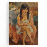 Modern Wall Art - Abstract Seated Figure for Minimalist Decor