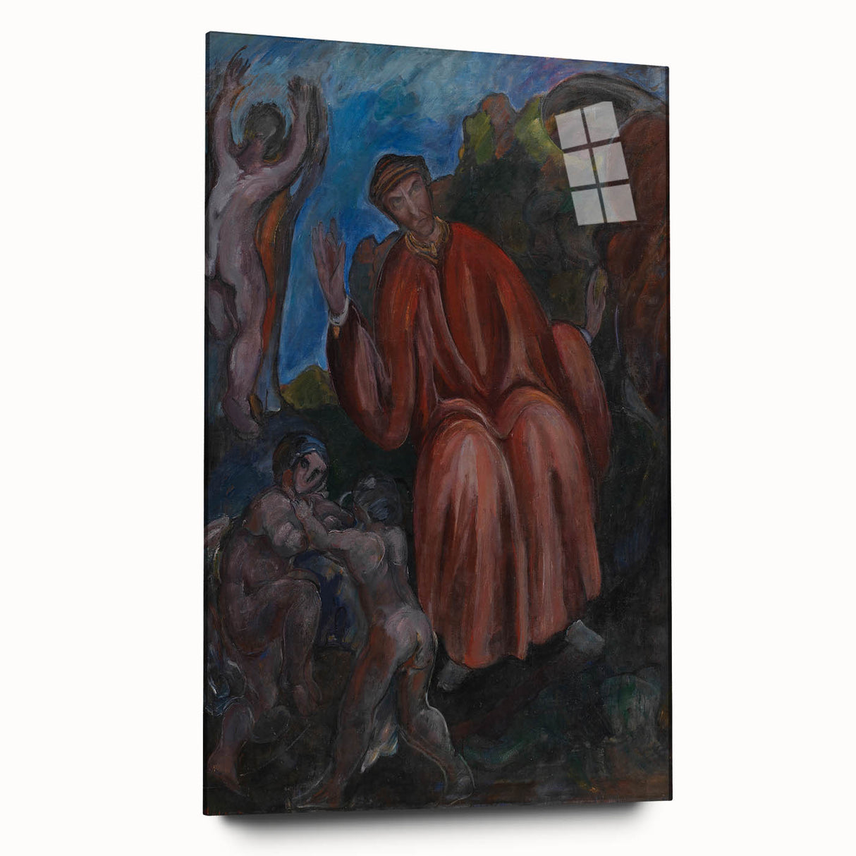 Modern Wall Art - Abstract Dante-Inspired Scene for Unique Decor