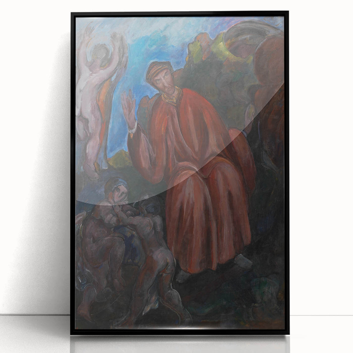 Modern Wall Art - Abstract Dante-Inspired Scene for Unique Decor