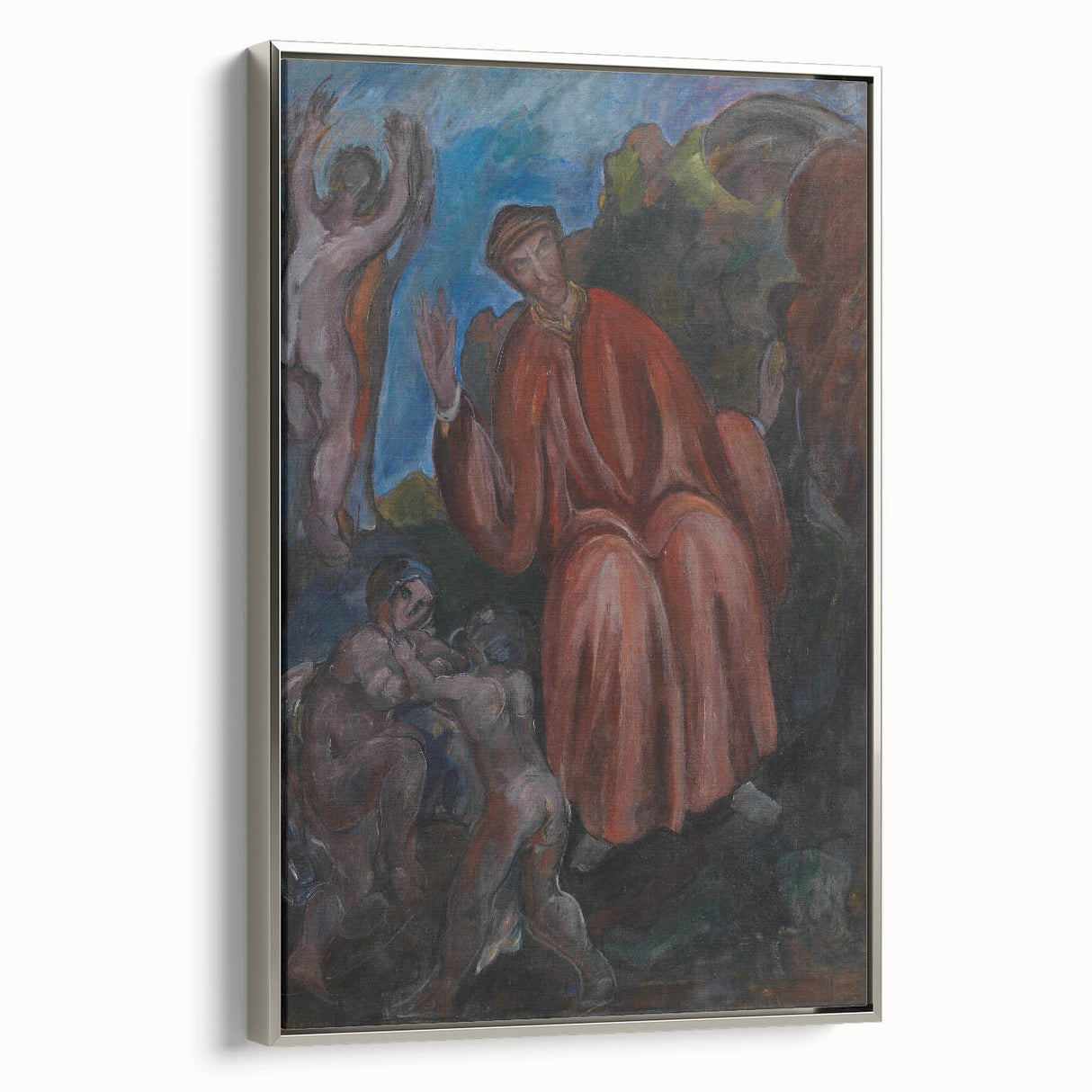 Modern Wall Art - Abstract Dante-Inspired Scene for Unique Decor