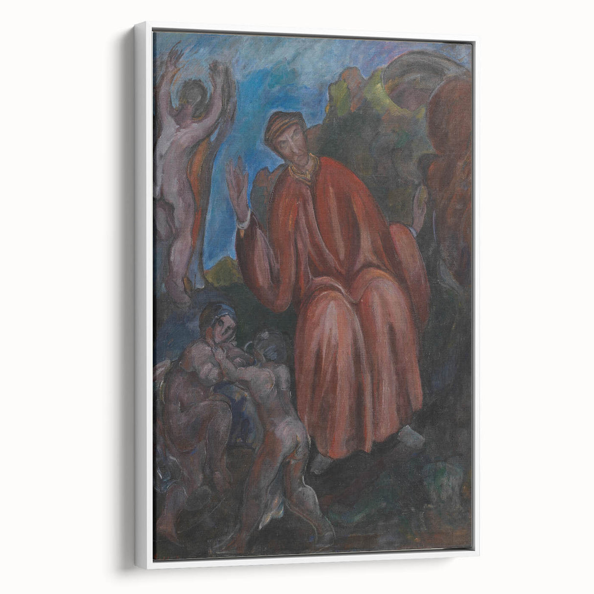Modern Wall Art - Abstract Dante-Inspired Scene for Unique Decor