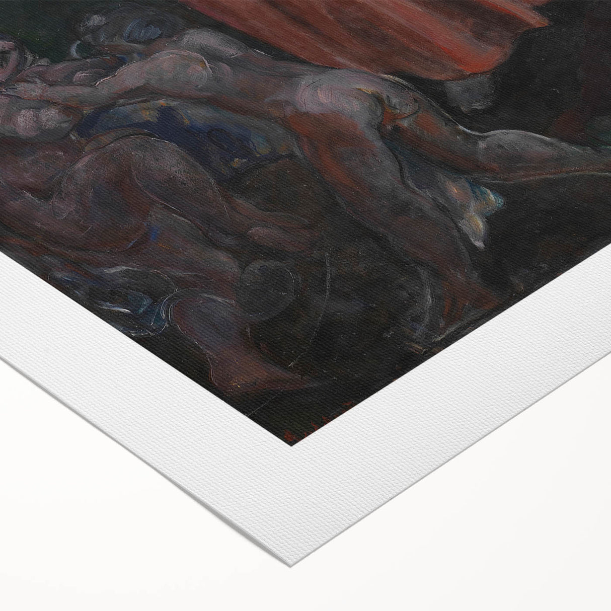 Modern Wall Art - Abstract Dante-Inspired Scene for Unique Decor