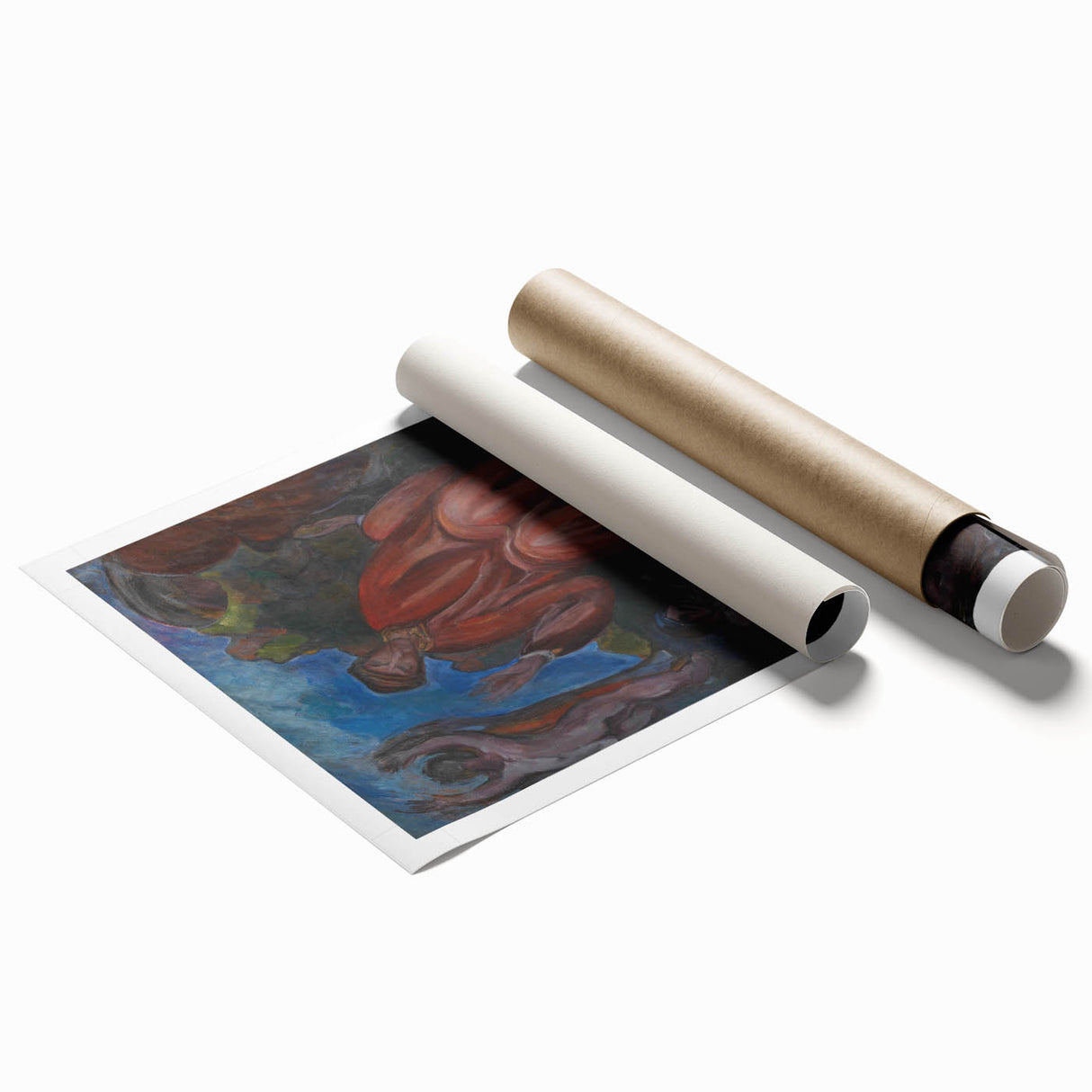 Modern Wall Art - Abstract Dante-Inspired Scene for Unique Decor