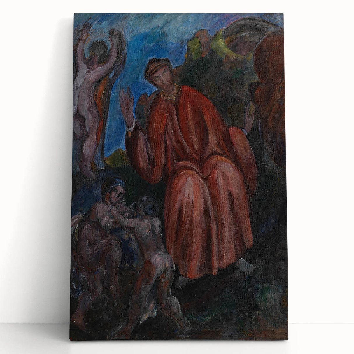 Modern Wall Art - Abstract Dante-Inspired Scene for Unique Decor