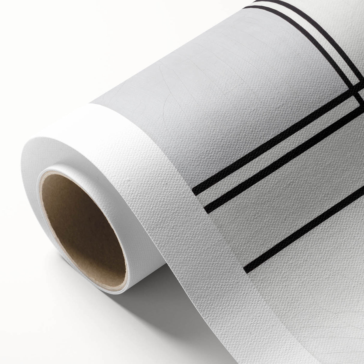Modern Wall Art - Minimalist Composition in Gray, White, and Red