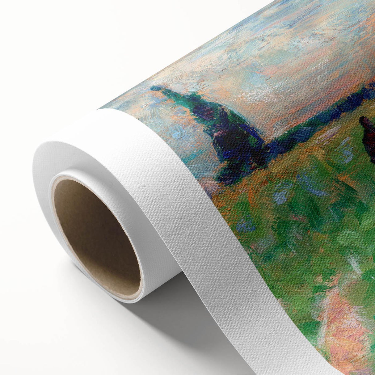 A Summer Landscape" Modern Wall Art - Contemporary Impressionist Decor