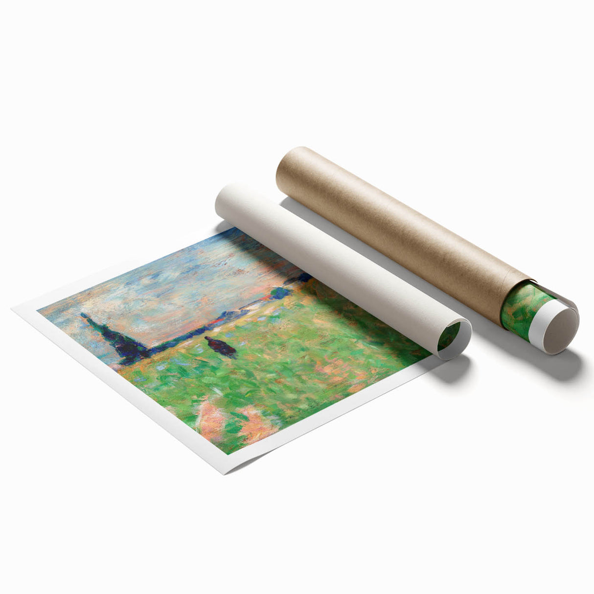 A Summer Landscape" Modern Wall Art - Contemporary Impressionist Decor