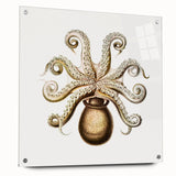 Modern Wall Art - Intricate Vintage Octopus Marine Life Illustration